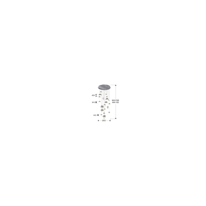 GRAN LAMP·SPHERE·Ø80  CROMO CCT