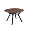 MESA COMEDOR REDONDA EXTENSIBLE DELTA 120 - 160 CM NOGAL / NEGRO. (copia)