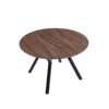 MESA COMEDOR REDONDA EXTENSIBLE DELTA 120 - 160 CM NOGAL / NEGRO. (copia) - Imagen 3