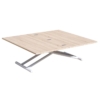 MESA CENTRO ELEVABLE Y EXTENSIBLE UP - DOWN BLANCO / ROBLE 100 x 50 CM - Imagen 4