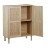 ARMARIO BAJO DÉCOR 80 x 40 CM PINO / RATTAN. - Imagen 2