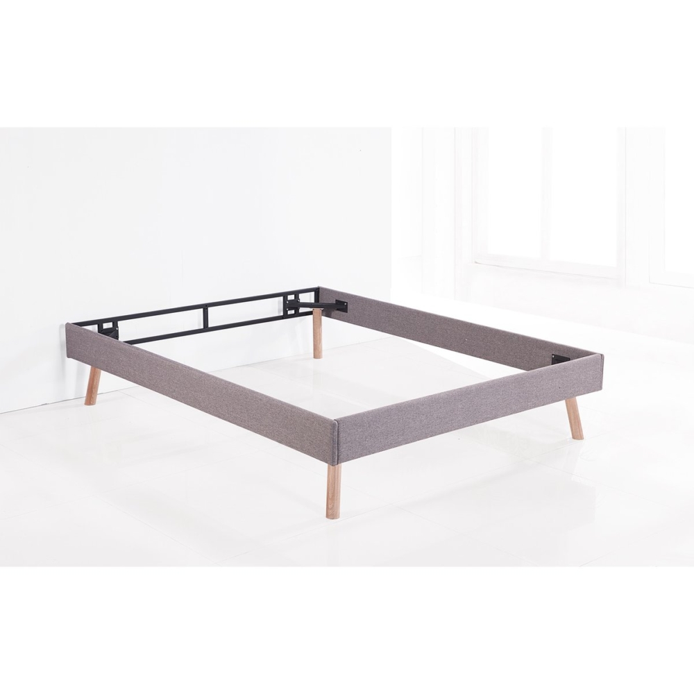 ARO TAPIZADO PARA CAMA NORDIK 160 SÍMIL PIEL BLANCO - Imagen 2