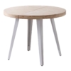 MESA COMEDOR EXTENSIBLE BERG 140 - 180 - 220 x 80 CM  ROBLE NORDISH / BLANCO.