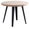 MESA COMEDOR EXTENSIBLE BERG 140 - 180 - 220 x 80 CM  ROBLE NORDISH / NEGRO.
