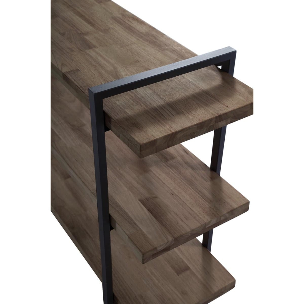 ESTANTERIA ALTA PLANK ROBLE AMERICAN / NEGRO. - Imagen 3