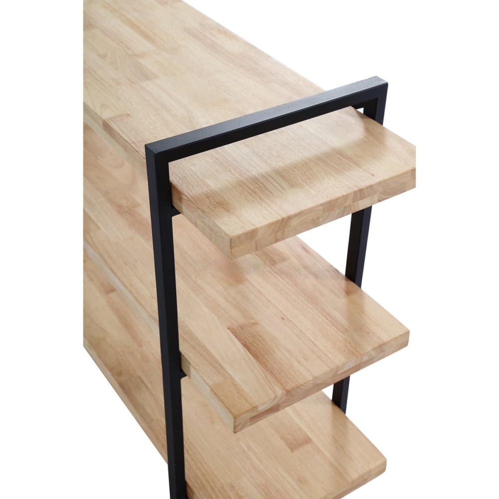 ESTANTERIA ALTA PLANK ROBLE NORDISH / NEGRO. - Imagen 4