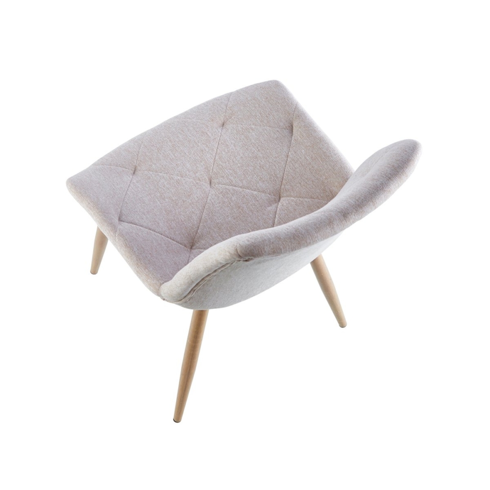 SILLA COMEDOR MARLENE TEJIDO BEIGE / OAK - Imagen 3