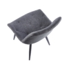 SILLA COMEDOR MARLENE TEJIDO GRIS / NEGRO - Imagen 3