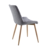 SILLA COMEDOR MARLENE TEJIDO GRIS / OAK - Imagen 2