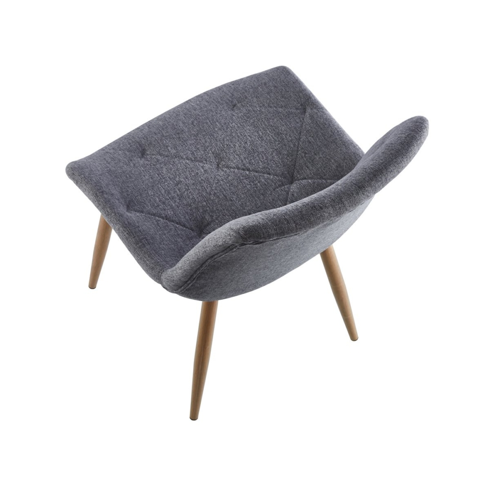SILLA COMEDOR MARLENE TEJIDO GRIS / OAK - Imagen 3