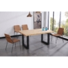 MESA COMEDOR FIJA LOFT 160 x 100 CM  ROBLE NORDISH / NEGRO. - Imagen 2