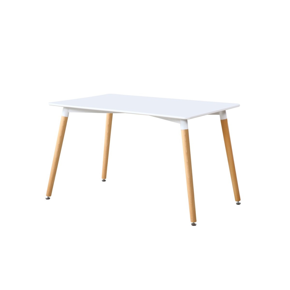 Mesa comedor Nordika-3 MESA COMEDOR FIJA NORDIKA 140 x 80 CM BLANCO / HAYA. - Imagen 1