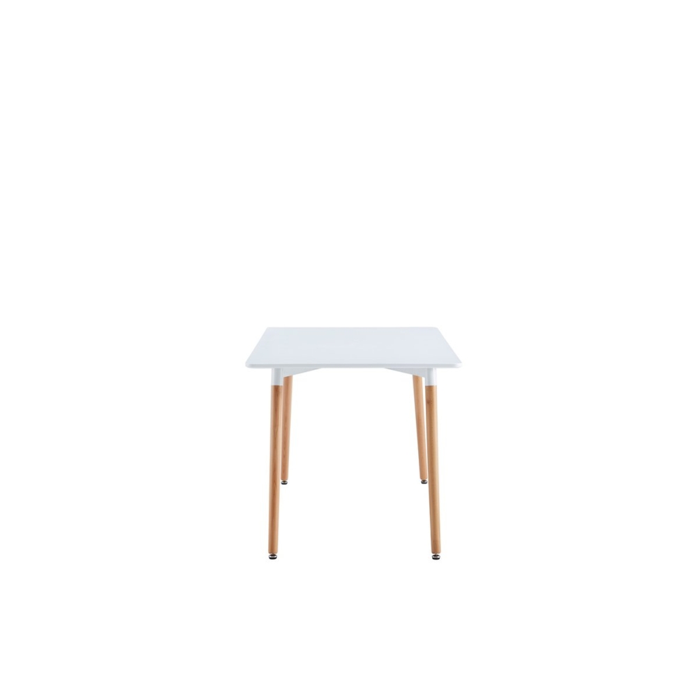 MESA COMEDOR FIJA NORDIKA 140 x 80 CM  BLANCO / HAYA. - Imagen 3