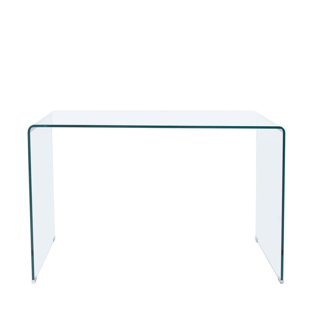 MESA DE ESTUDIO NOTE 120 X 70 CM  CRISTAL TRANSPARENTE. - Imagen 2
