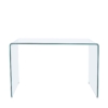 MESA DE ESTUDIO NOTE 120 X 70 CM  CRISTAL TRANSPARENTE. - Imagen 2