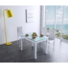 MESA COMEDOR EXTENSIBLE MILÁN 110 - 170 x 70 CM BLANCO - Imagen 4