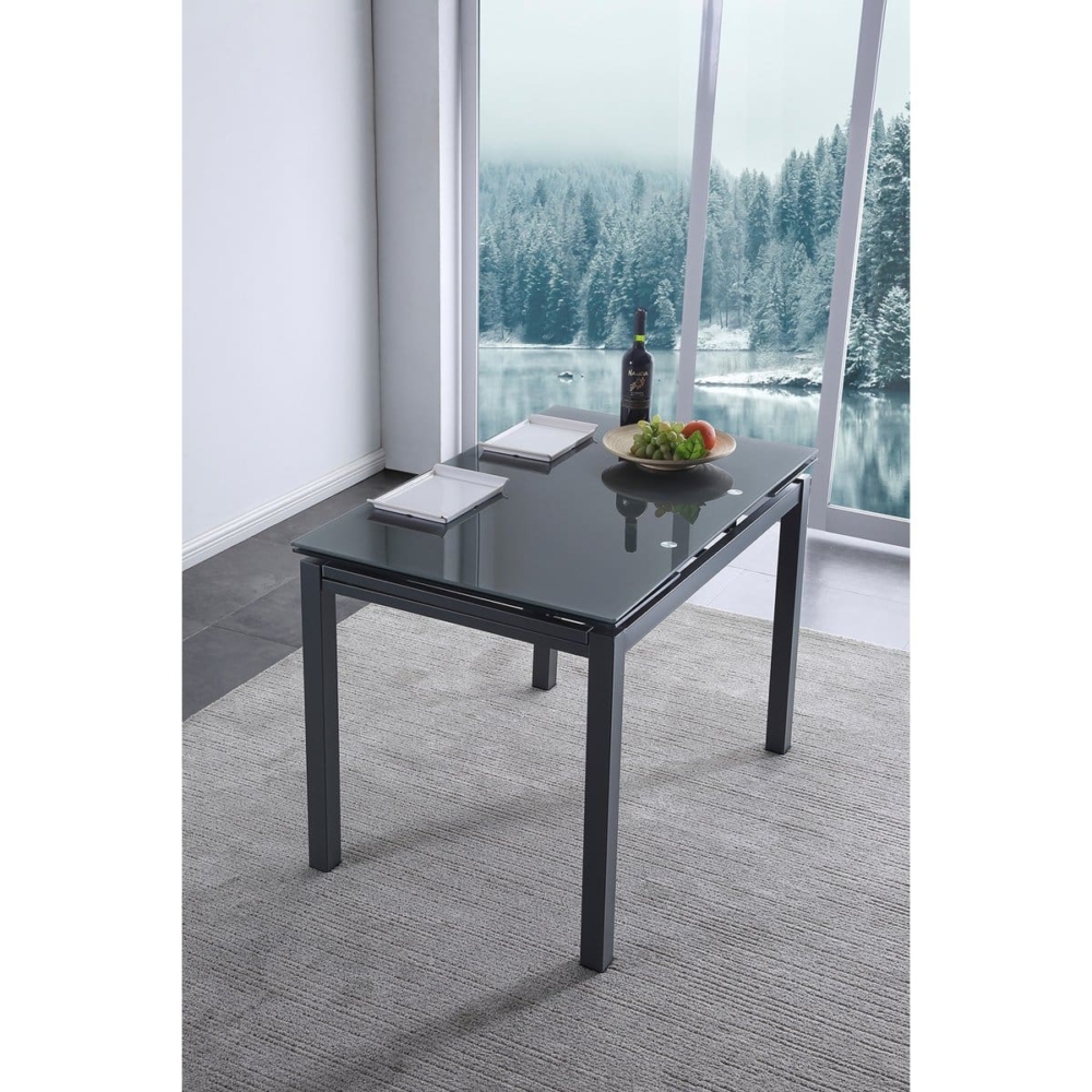 MESA COMEDOR EXTENSIBLE MILÁN 110 - 170 x 70 CM GRIS - Imagen 1