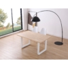 MESA COMEDOR FIJA ROMA 150 x 90 CM  ROBLE NORDISH / BLANCO. - Imagen 3