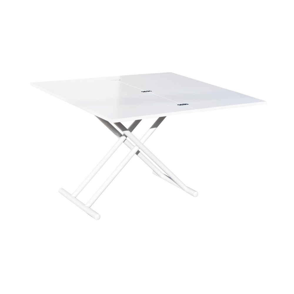 MESA CENTRO ELEVABLE Y EXTENSIBLE UP - DOWN BLANCO 100 x 50 CM - Imagen 2