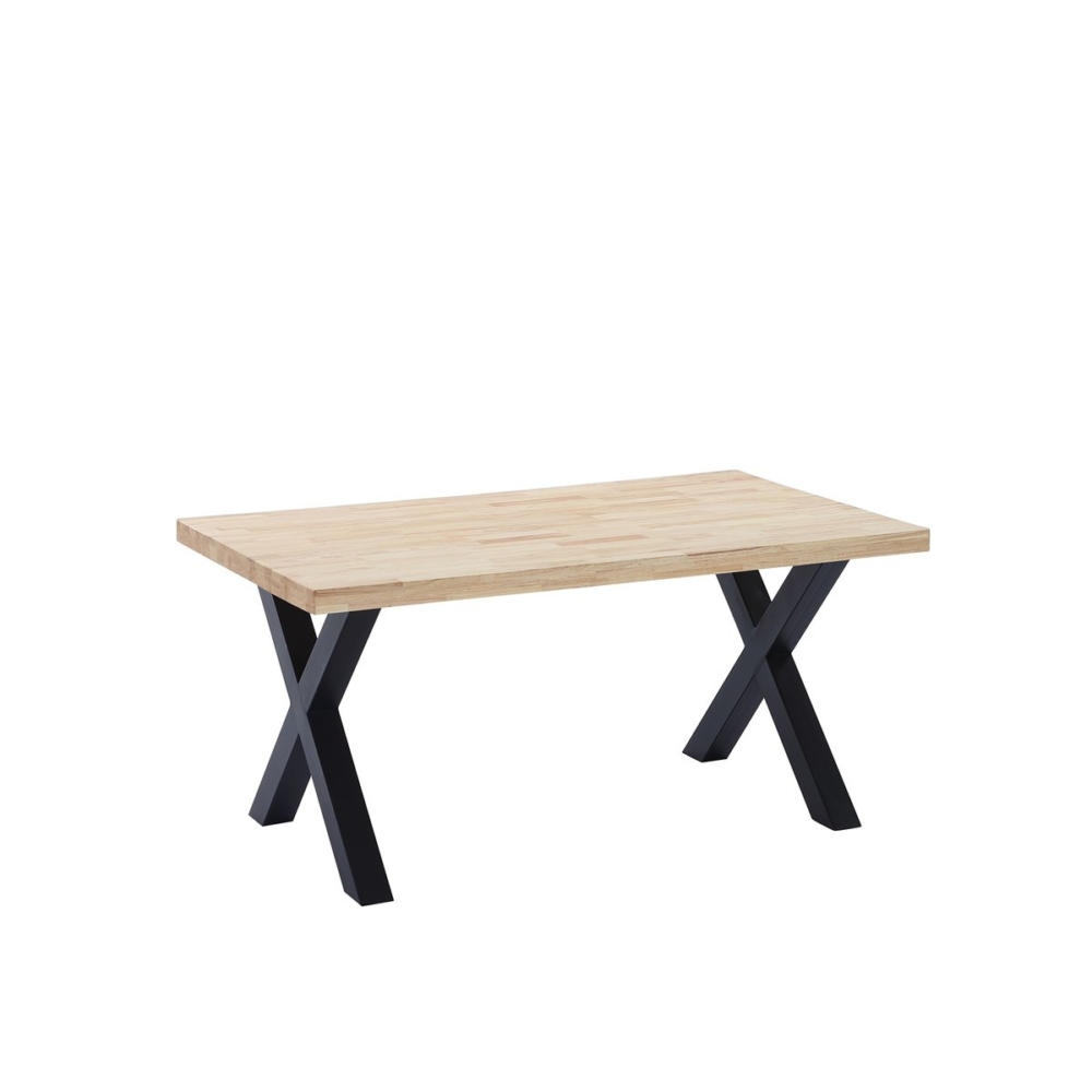 MESA COMEDOR FIJA X-LOFT 160 x 90 CM  ROBLE / NEGRO. - Imagen 1