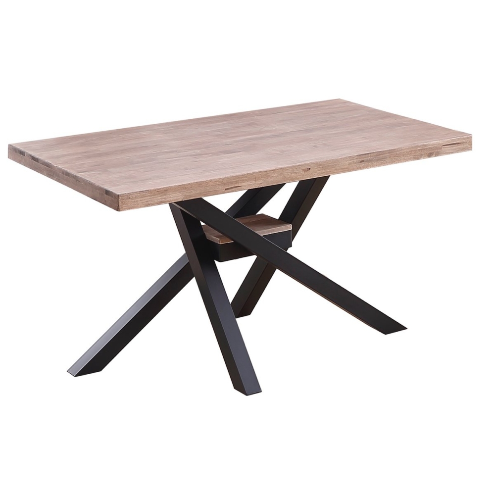 Xena 140 roble honey negro MESA COMEDOR EXTENSIBLE XENA 140 - 180 - 220 x 90 CM ROBLE HONEY / NEGRO. - Imagen 1