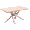 MESA COMEDOR EXTENSIBLE XENA 140 - 180 - 220 x 90 CM  ROBLE NORDISH / BLANCO.