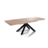 MESA COMEDOR EXTENSIBLE XENA 160 - 200 - 240 x 90 CM  ROBLE NORDISH / NEGRO. - Imagen 3