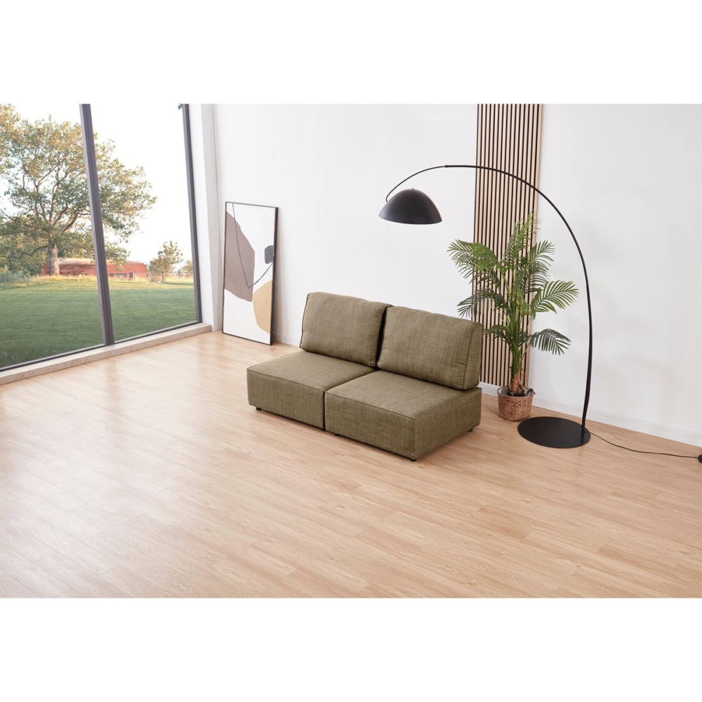 composicion-modular-Mou-2-plazas-beige SOFA MODULAR SIN BRAZOS MOU 2 PLAZAS TEJIDO BEIGE 180 x 93 X 93 CM - Imagen 1