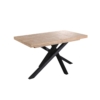 MESA COMEDOR EXTENSIBLE XENA 140 - 180 - 220 x 90 CM  ROBLE NORDISH / NEGRO.