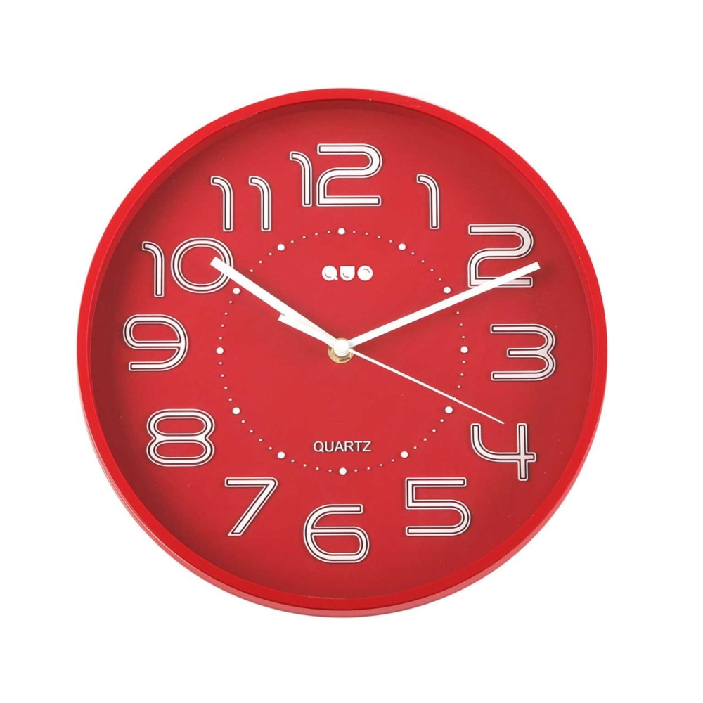 RELOJ DE PARED ROJO 30 CM - Imagen 1