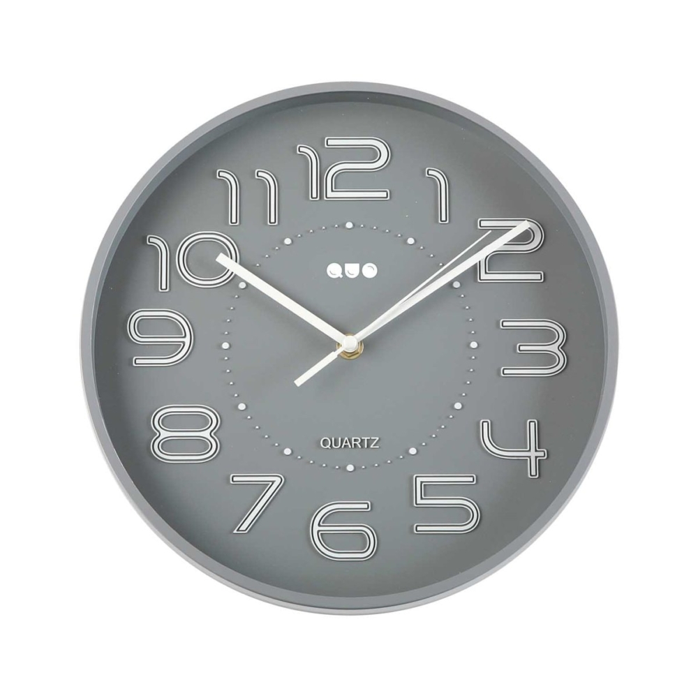 RELOJ PARED GRIS 30 CM - Imagen 1