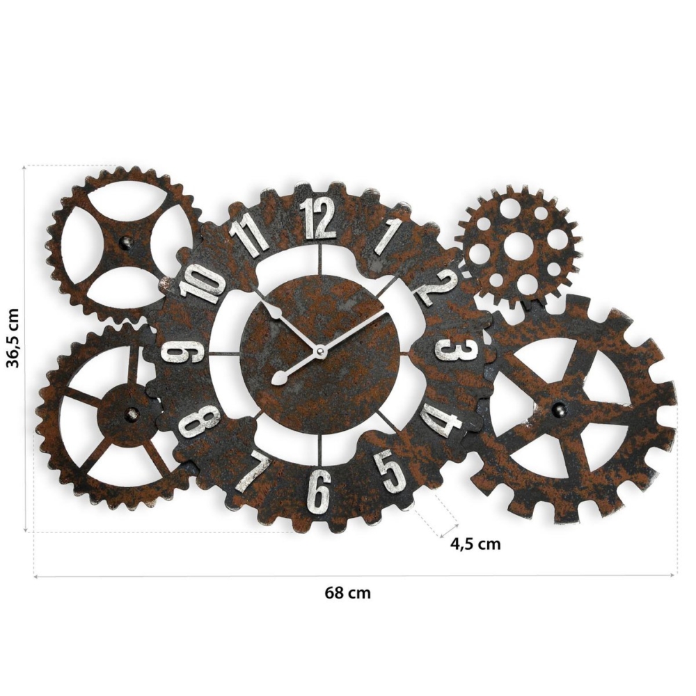RELOJ PARED METAL 68 CM - Imagen 4