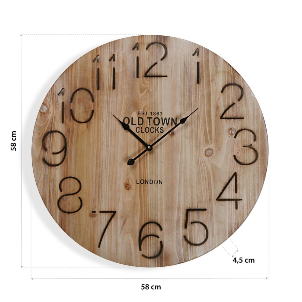 RELOJ PARED OLD TOWN 58 CM - Imagen 6