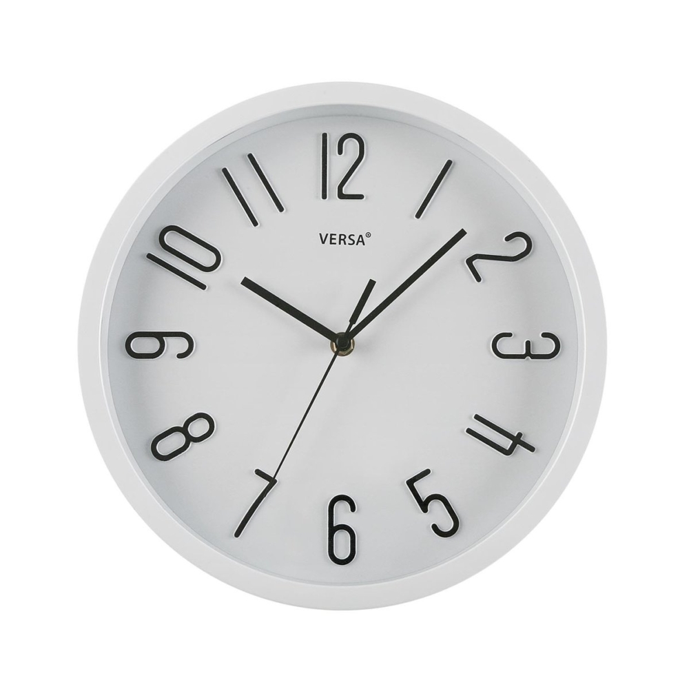 RELOJ DE PARED BLANCO DIA 30CM - Imagen 1