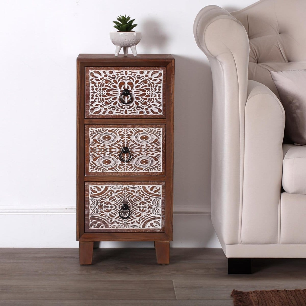 COMODA 3 CAJONES ALDER - Imagen 2