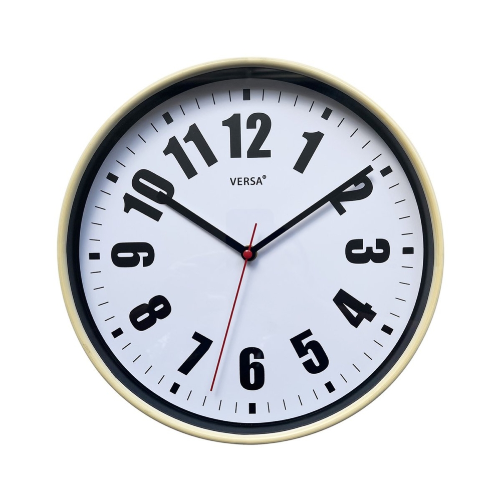RELOJ DE PARED BLANCO 30 CM - Imagen 1