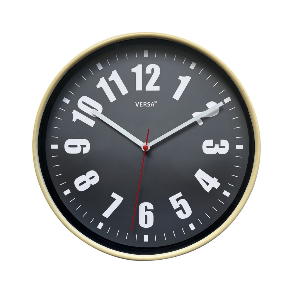RELOJ DE PARED GRIS 30 CM - Imagen 1