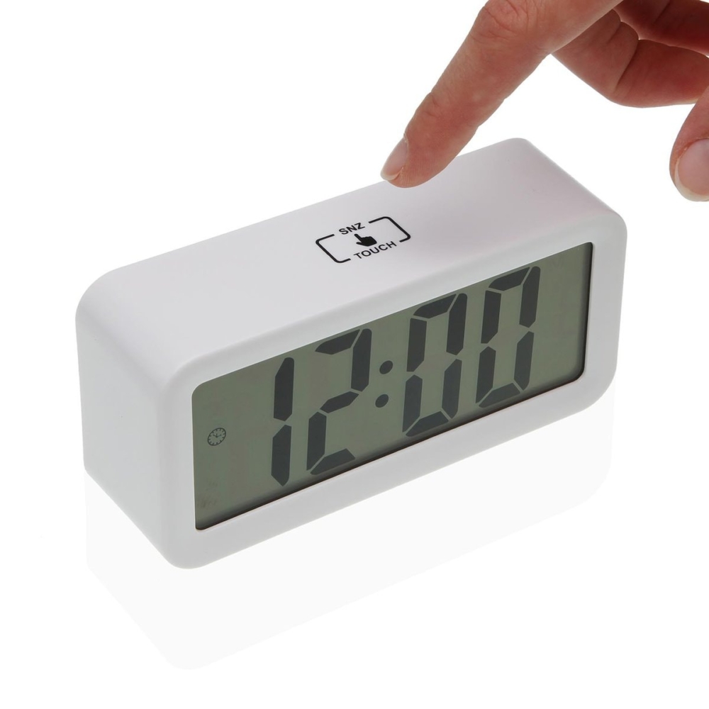 RELOJ DESPERTADOR BLANCO - Imagen 2