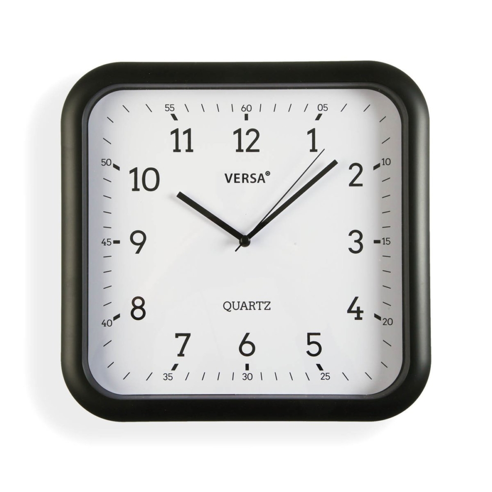 RELOJ SQUARE NEGRO 30 CM - Imagen 1