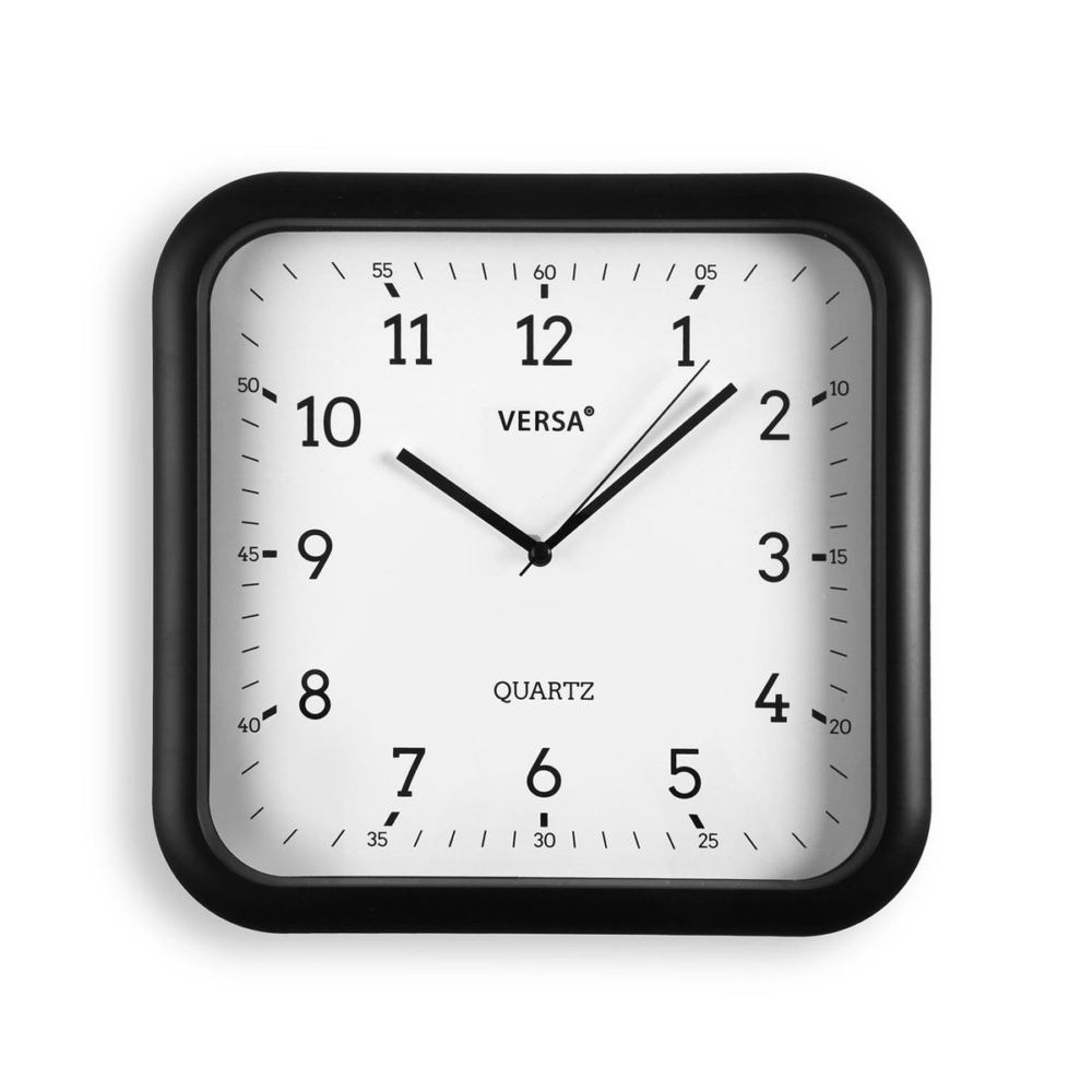 RELOJ SQUARE NEGRO 30 CM - Imagen 3