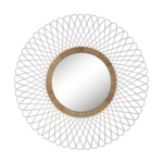 ESPEJO REDONDO ESPIRAL BLANCA - Imagen 2