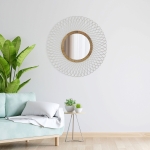 ESPEJO REDONDO ESPIRAL BLANCA - Imagen 5