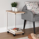 MESA AUXILIAR BLANCA CON RUEDA - Imagen 6