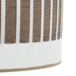 PIE SALON IVANNA CUERO/BLANCO-MADERA OSCURA - Imagen 2