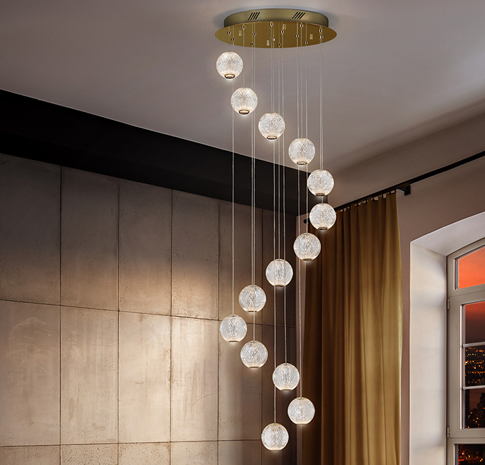 AUSTRAL- LAMP.  LED ORO Ø50