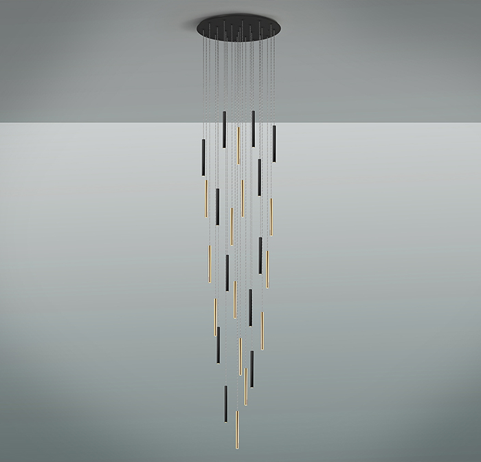GRAN LAMP·VARAS·ORO/NEGRO  DIM