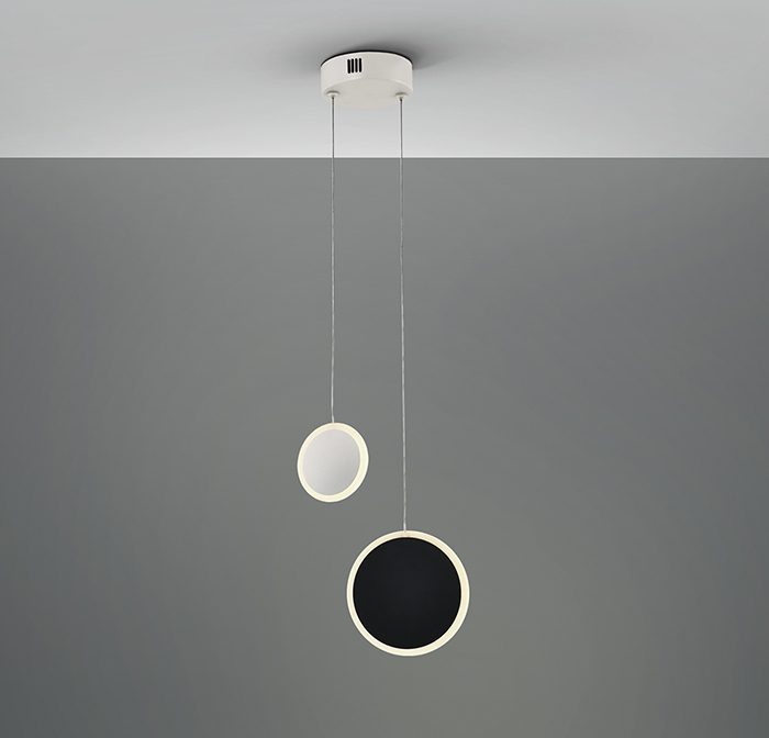 DUO-LAMPARA  BLANCO-NEGRO