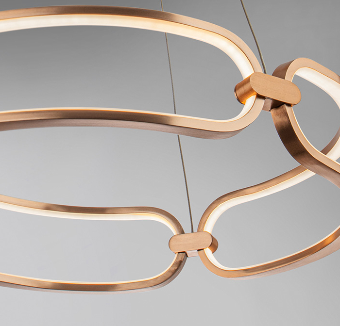 COLETTE-LAMPARA LED Ø47 ORO ROSA