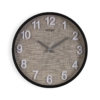 RELOJ DE PARED VESTA NEGRO 30 CM