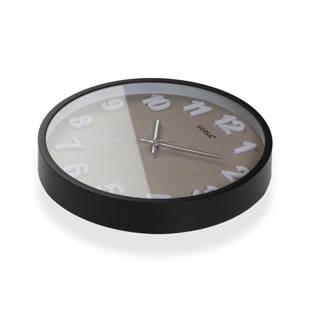 RELOJ DE PARED VESTA NEGRO 30 CM - Imagen 2